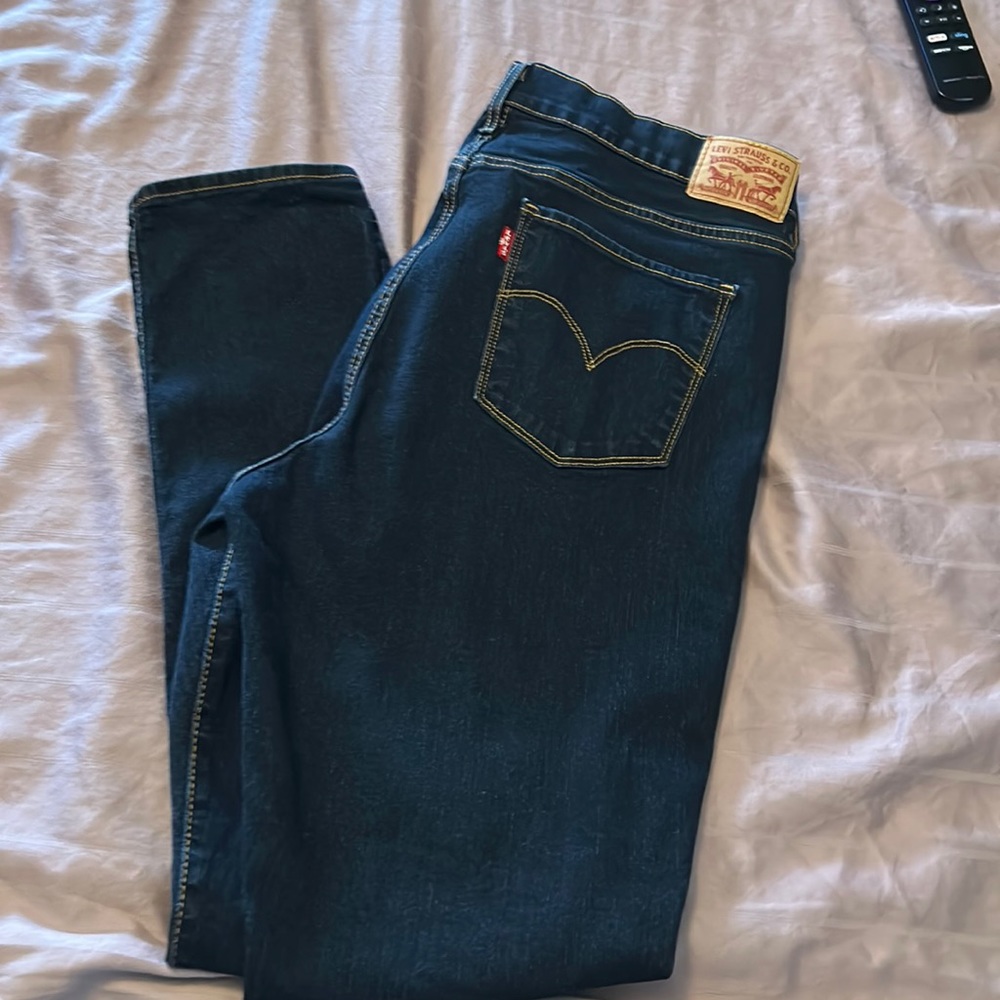 Levi Strauss size 33 X 30.  Dark, like new women’s jeans.